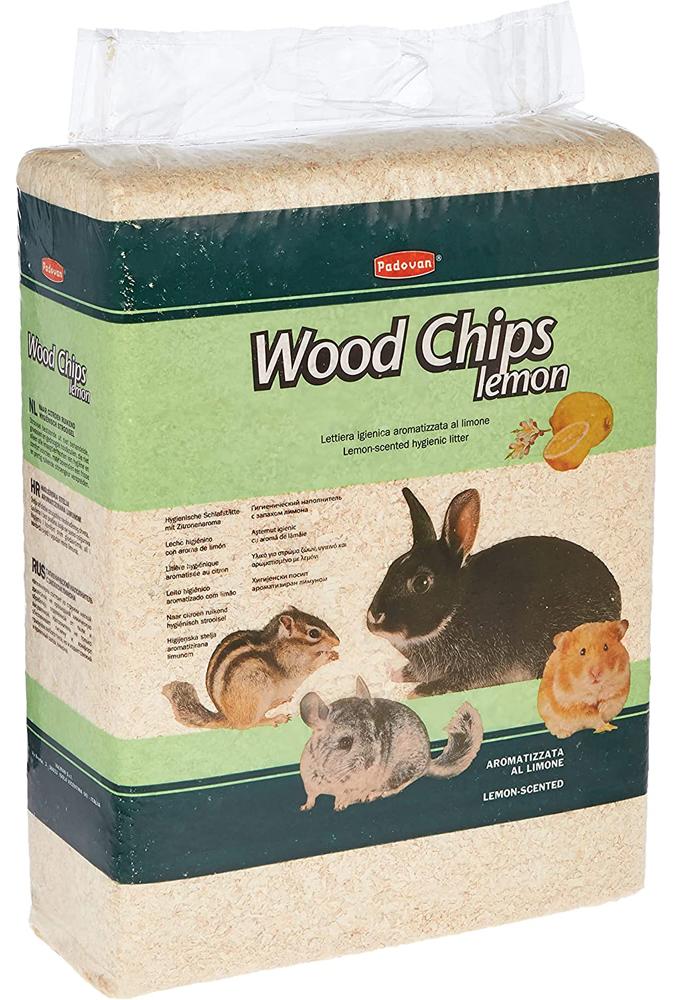 Padovan Wood Chips Lemon ТИРСА ЛИМОН наповнювач для гризунів 56 л 4 кг (00370)